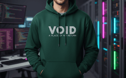 Hoodie Void - Verde petroleo (Frontal)