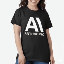 T-Shirt Anthropic - Negro (Trasera)