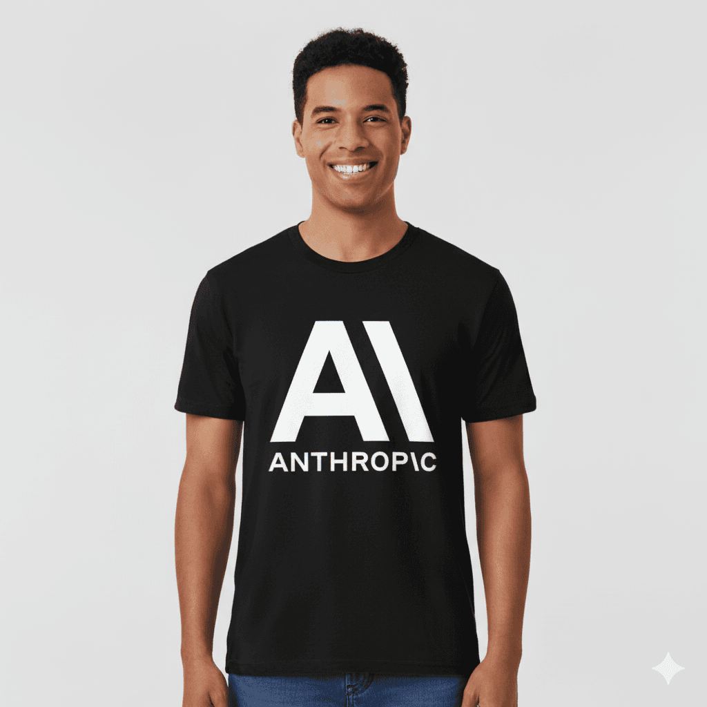 T-Shirt Anthropic - Negro (Frontal)