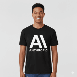 T-Shirt Anthropic - Negro (Frontal)